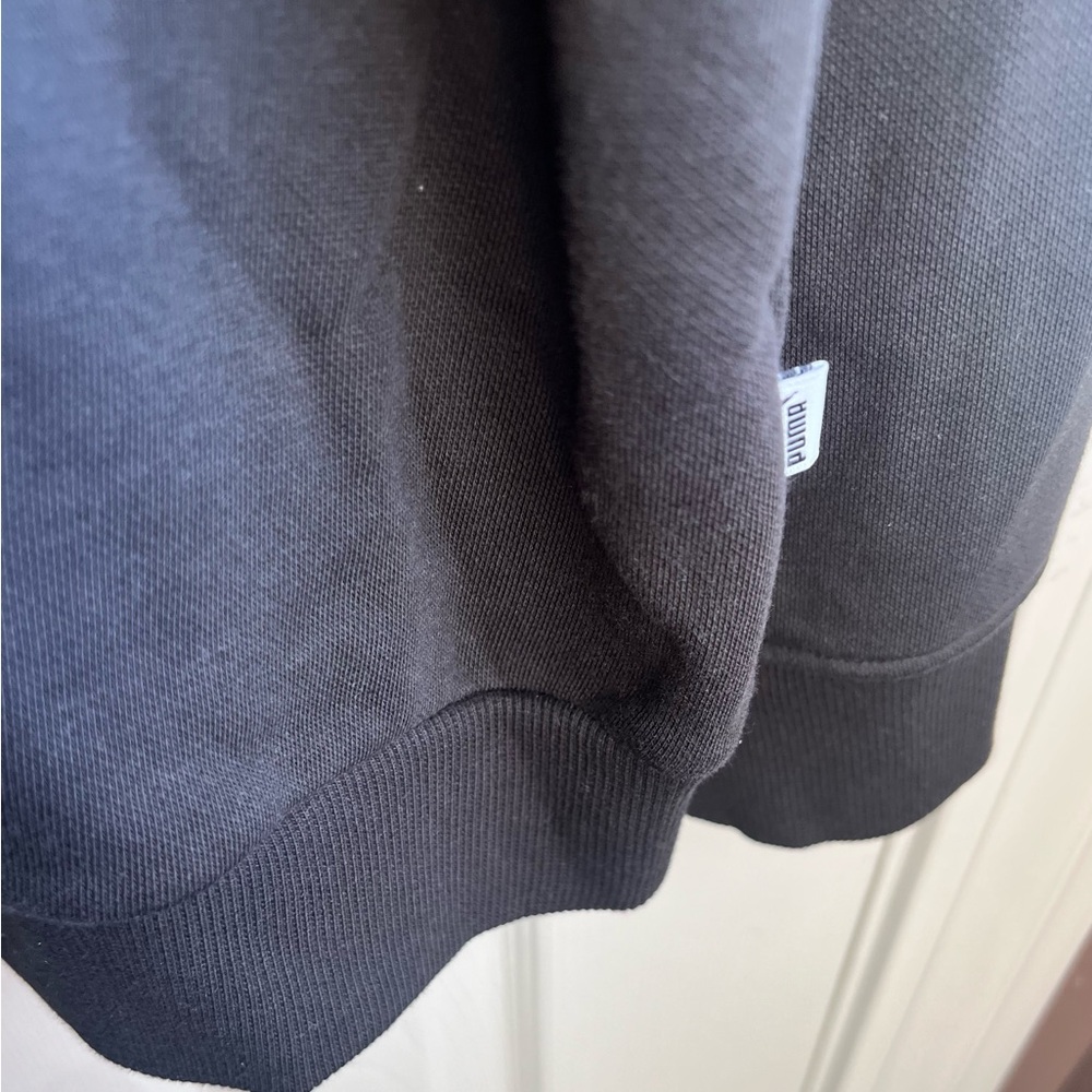 PUMA Women's Black Sweater with Vibrant Pink Logo - Picture 4 of 9